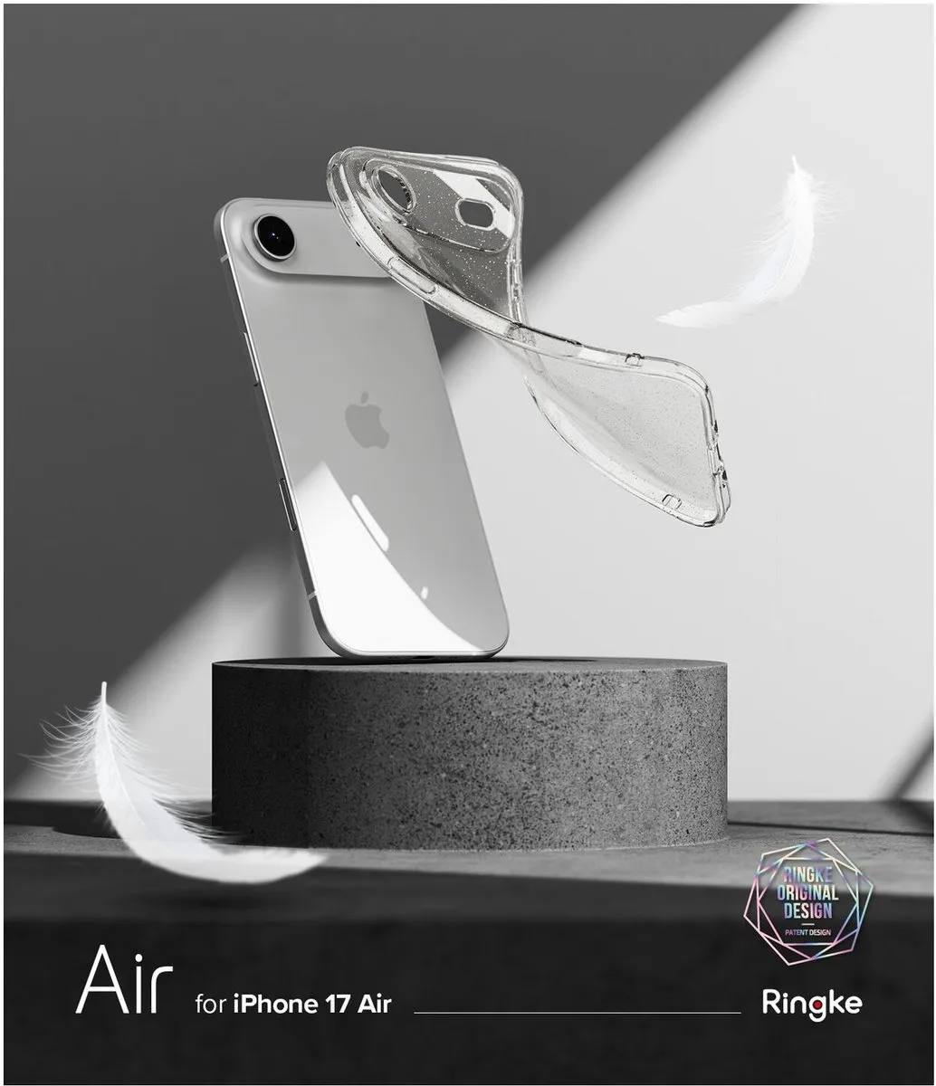 Ringke Air Hoesje voor iPhone Air - Glitter Transparant
