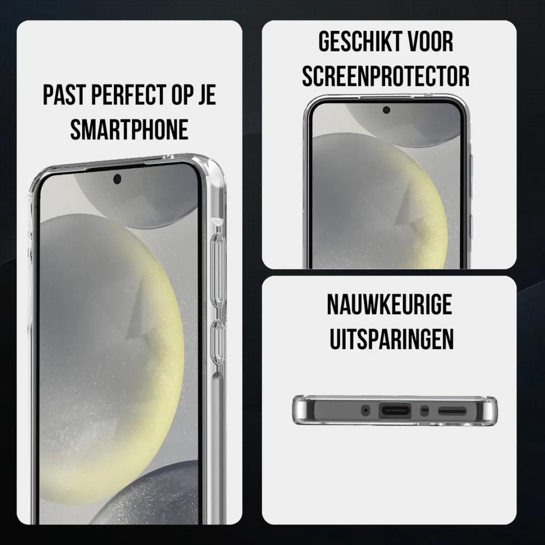 NUVEX Hoesje Galaxy S24 Plus Transparant - Anti-Shock