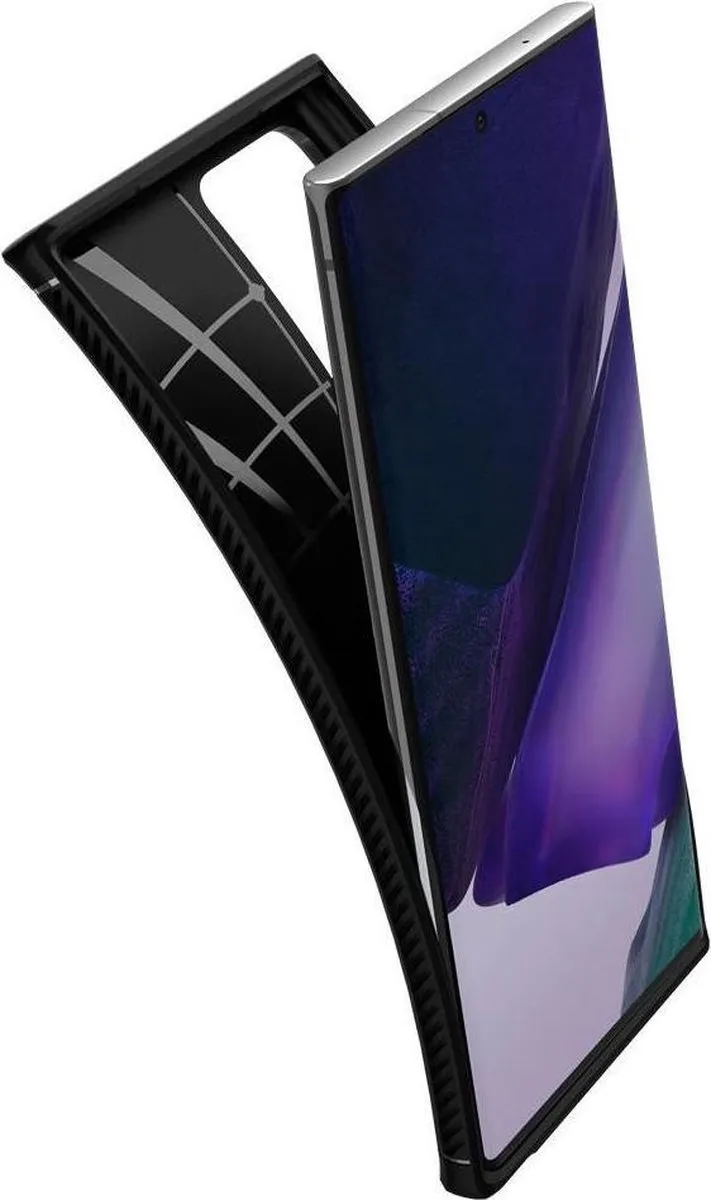 Spigen Rugged Armor ACS01391 Hoesje - Samsung Galaxy Note20 Ultra - Zwart - afbeelding 6 van 6