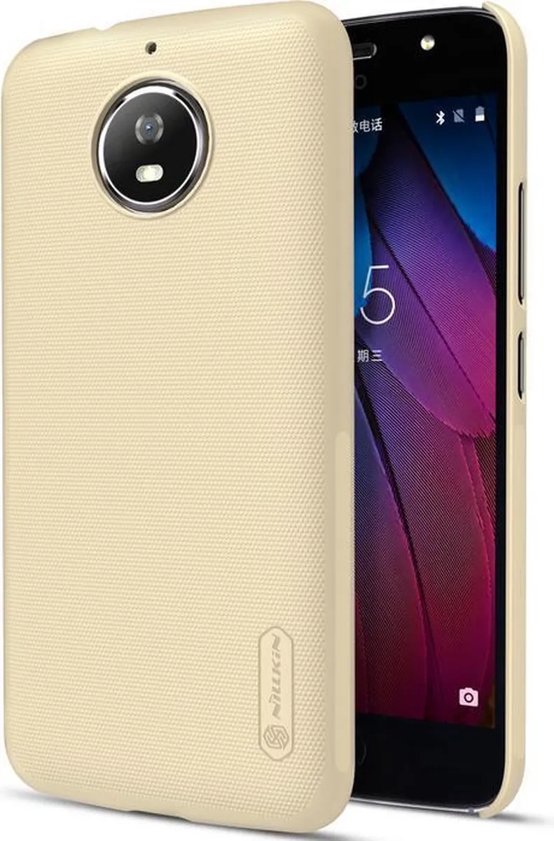 Nillkin Frosted Shield Hoesje Motorola Moto G5S - Goud - afbeelding 3 van 6