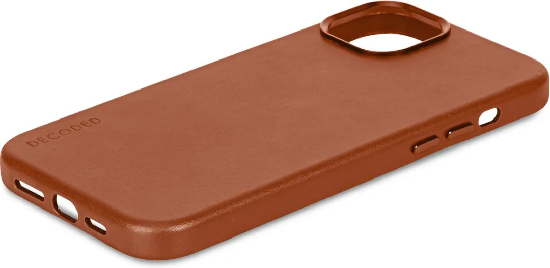 Decoded Leren Hoesje iPhone 15 Plus - Bruin - D24IPO15PLBC1TN