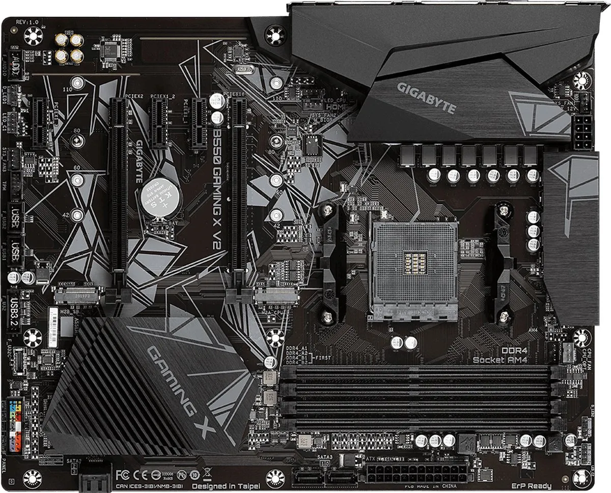 Gigabyte B550 Gaming X V2 Moederbord - ATX