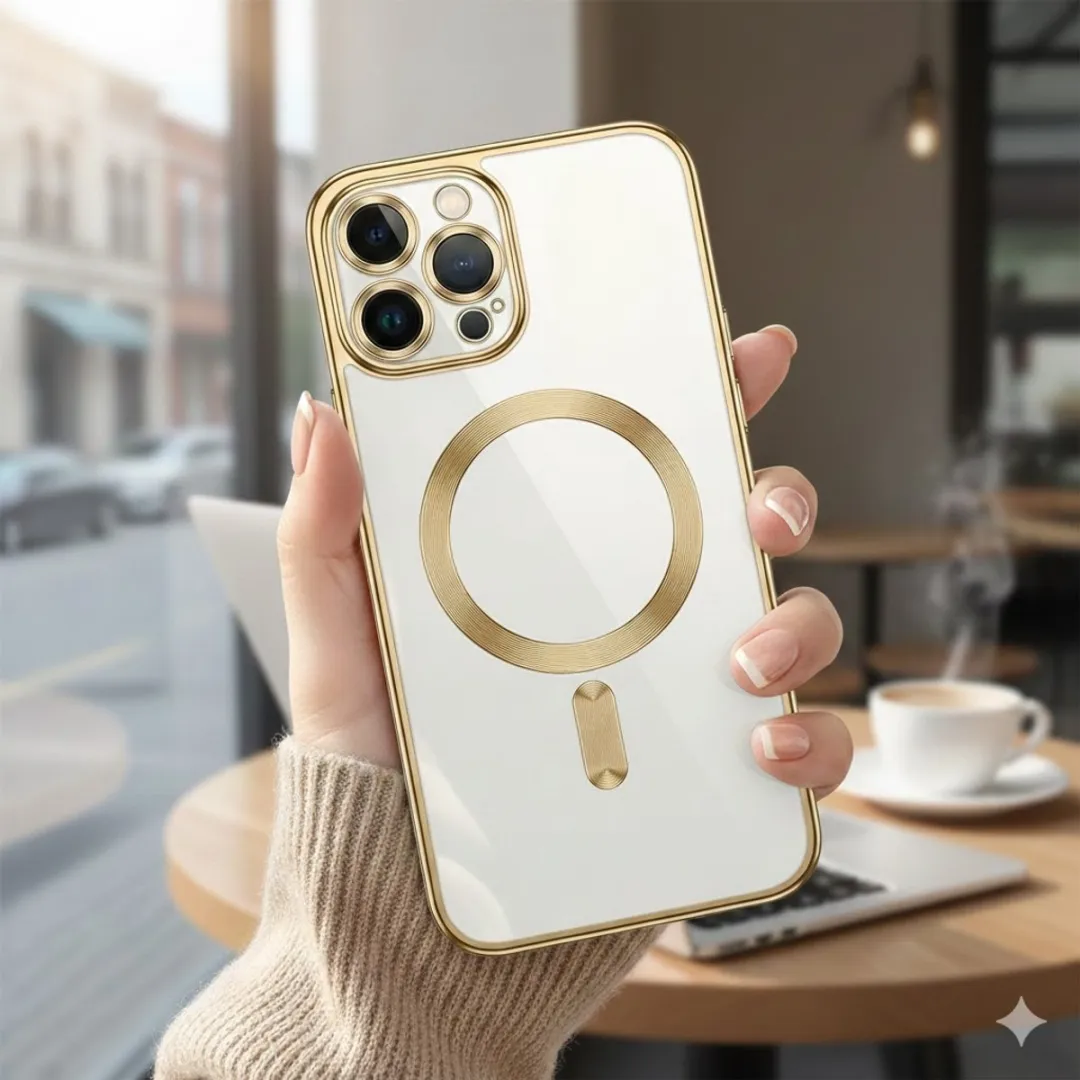 NUVEX iPhone 17 MagSafe Hoesje - Goudkleurig