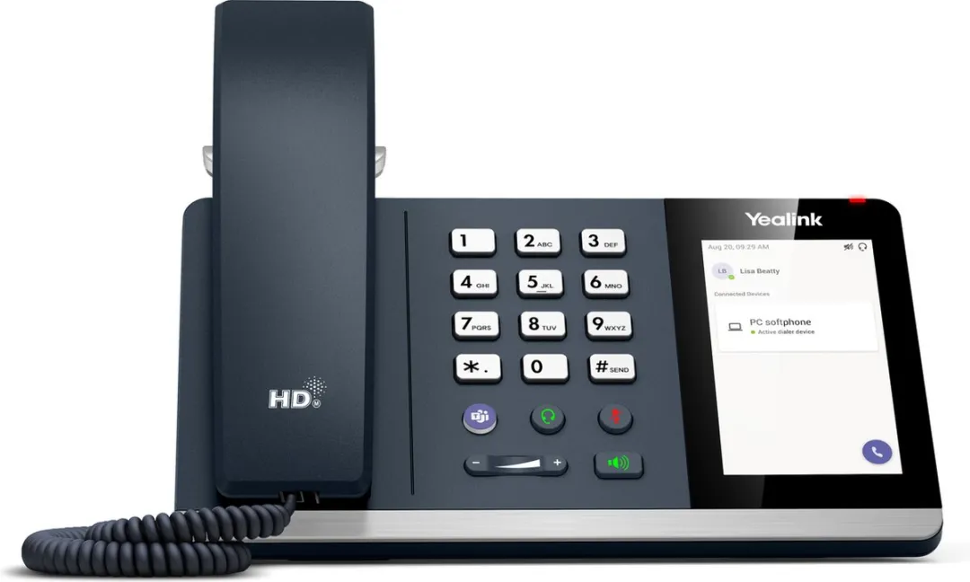 Yealink MP45 Telefoon - 4 inch Touchscreen - Zwart/Grijs