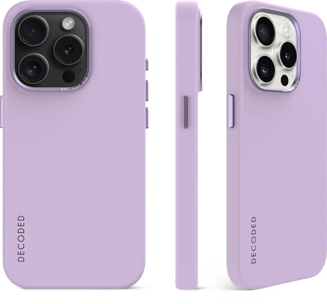 Decoded D24IPO15PMBCS9DR Siliconen Hoesje iPhone 15 Pro Max - Paars