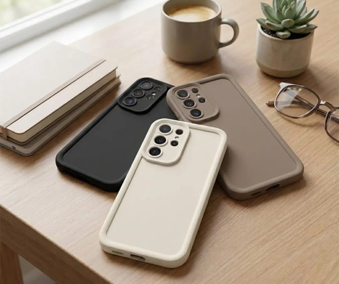 NUVEX Telefoonhoesje Galaxy S24 Ultra - 3 Stuks Zwart/Beige/Taupe