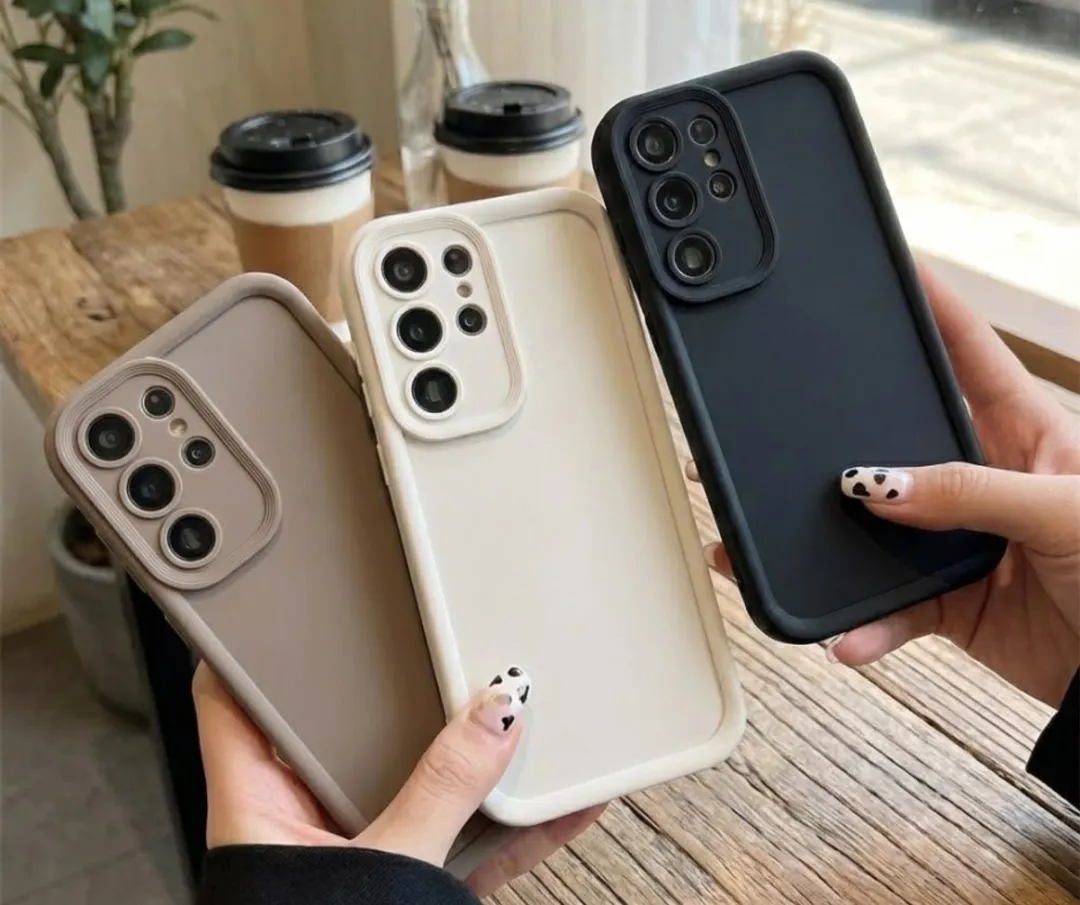 NUVEX Telefoonhoesje Galaxy S24 Ultra - 3 Stuks Zwart/Beige/Taupe