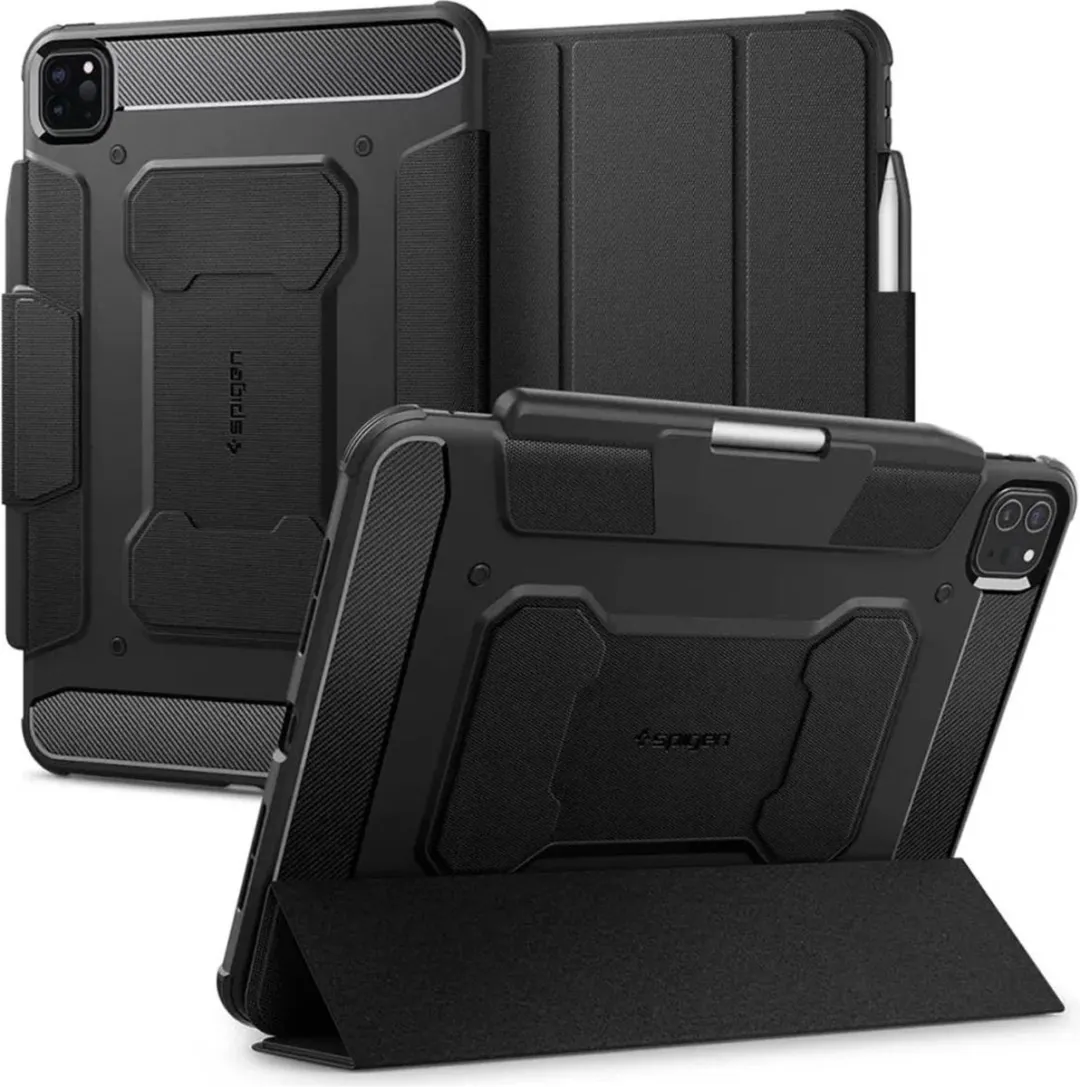 Spigen Rugged Armor Pro ACS07017 Tablethoes - Apple iPad Pro 11 Zwart
