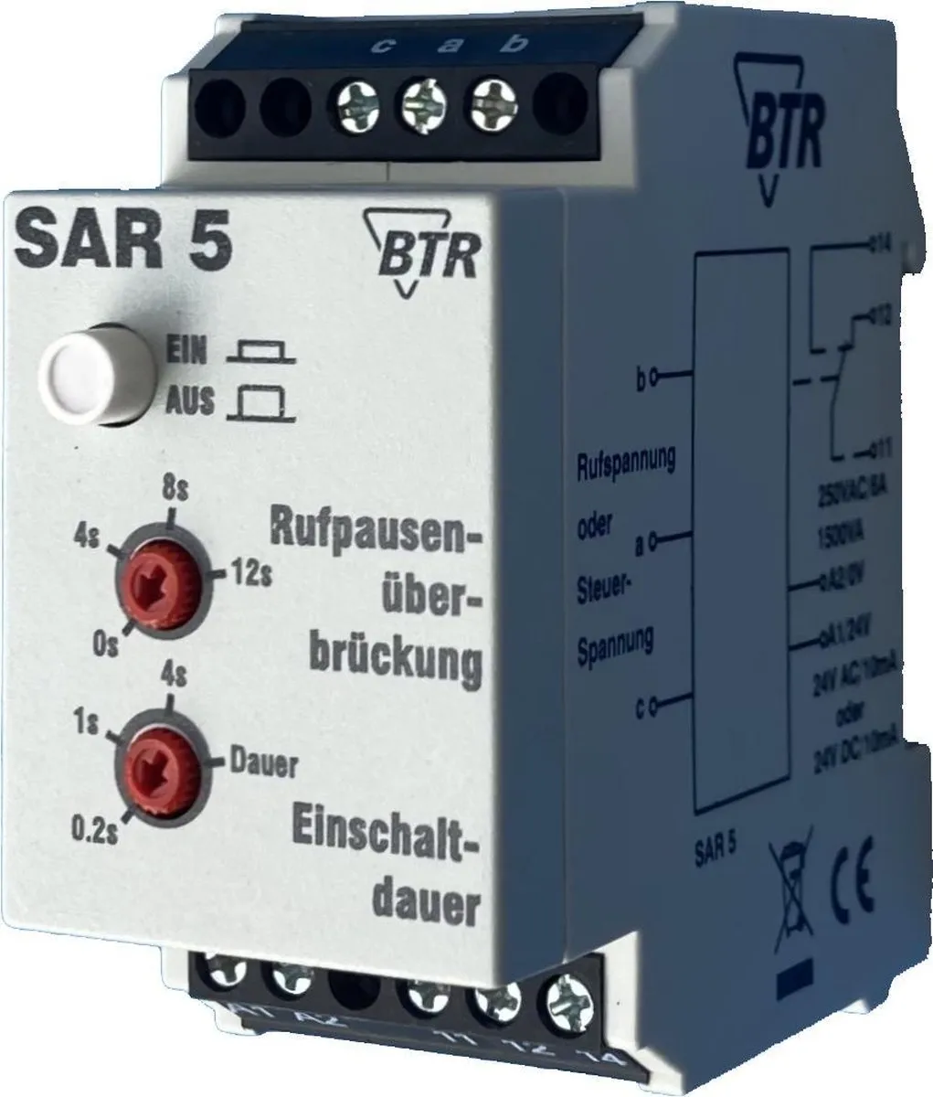 METZ CONNECT SAR-5 Telefoonbel-Inschakelrelais 24V