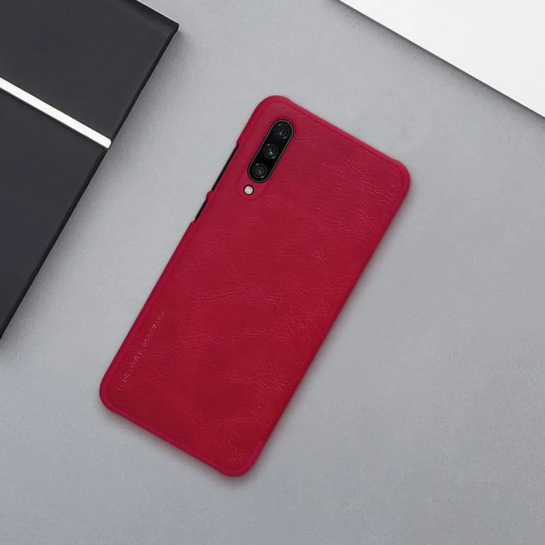 Nillkin Qin PU Leather Book Case Xiaomi Mi 9 Lite - Rood - afbeelding 4 van 4