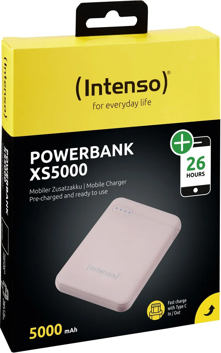 Intenso Powerbank XS5000 5000mAh - Roze