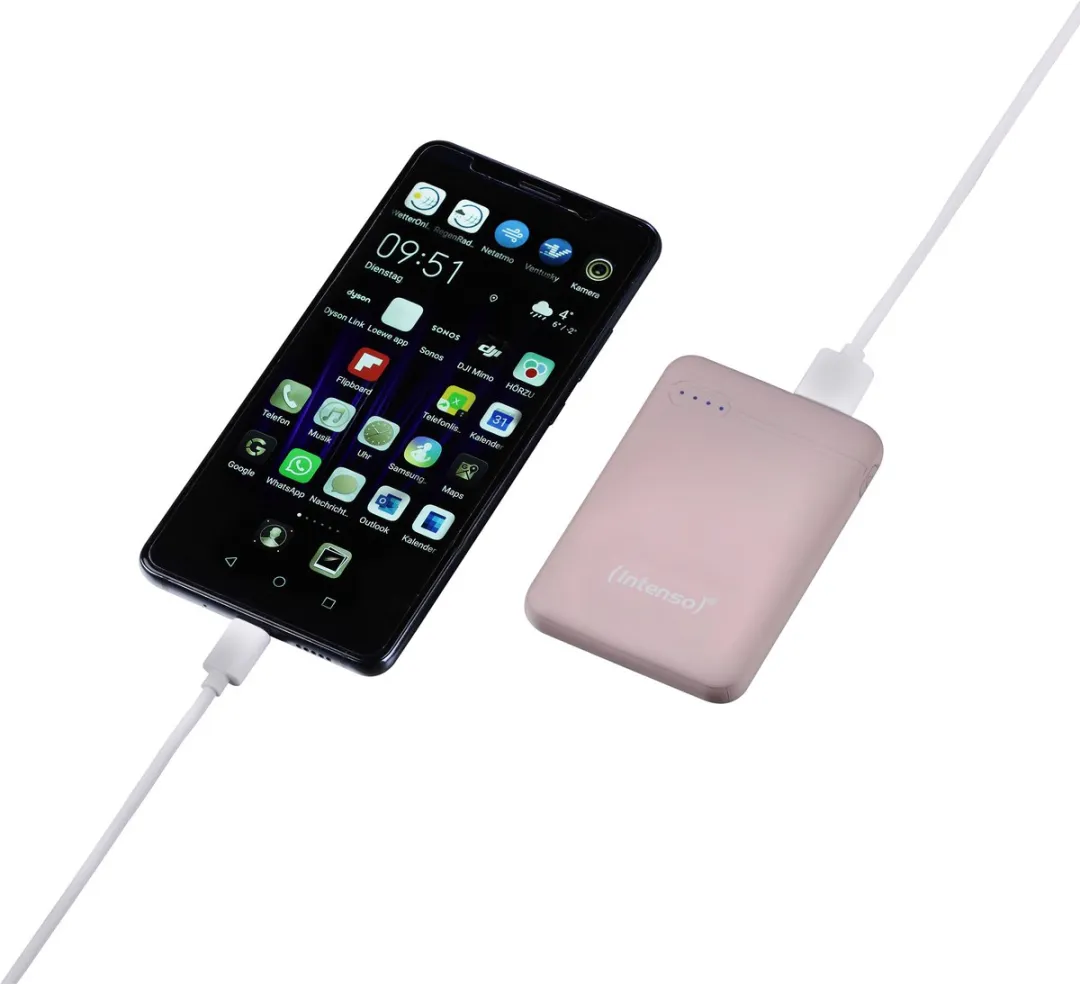 Intenso Powerbank XS5000 5000mAh - Roze - afbeelding 6 van 6