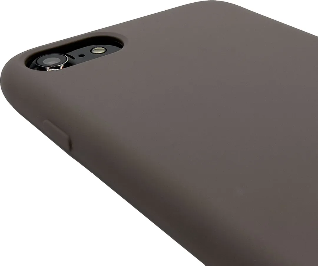 Decoded Siliconen Back Cover iPhone SE 2/3/7/8 - Dark Taupe