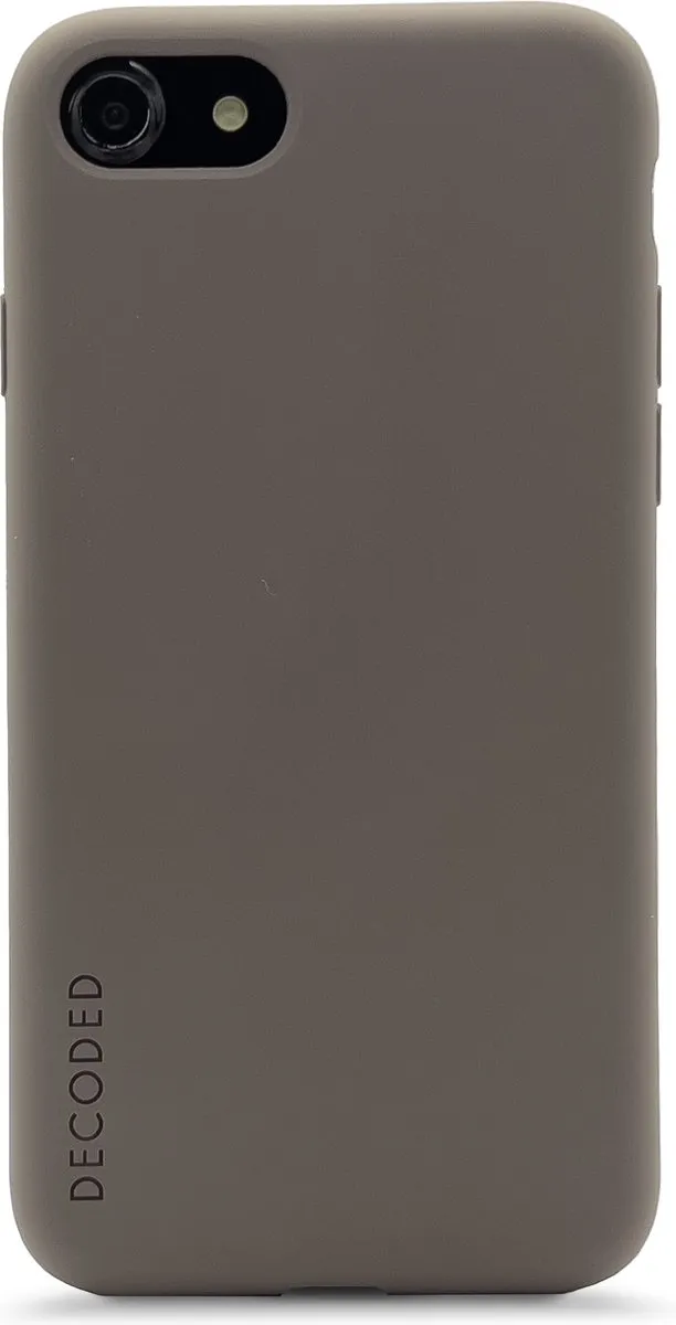 Decoded Siliconen Back Cover iPhone SE 2/3/7/8 - Dark Taupe