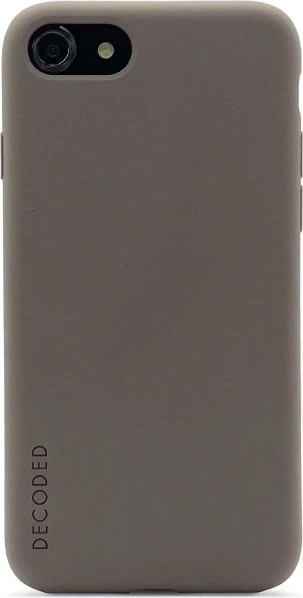 Decoded Siliconen Back Cover iPhone SE 2/3/7/8 - Dark Taupe