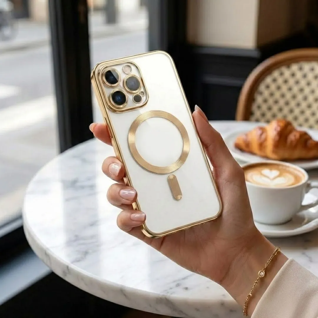 NUVEX iPhone 15 Pro Max MagSafe Hoesje - Goud