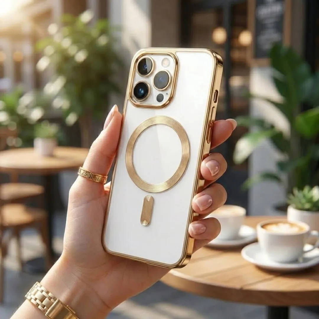 NUVEX iPhone 15 Pro Max MagSafe Hoesje - Goud