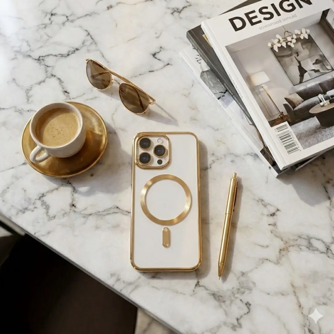 NUVEX iPhone 15 Pro Max MagSafe Hoesje - Goud