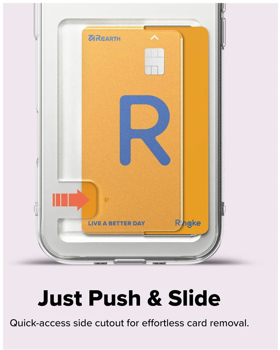 Ringke Fusion Card Hoesje iPhone Air - Transparant