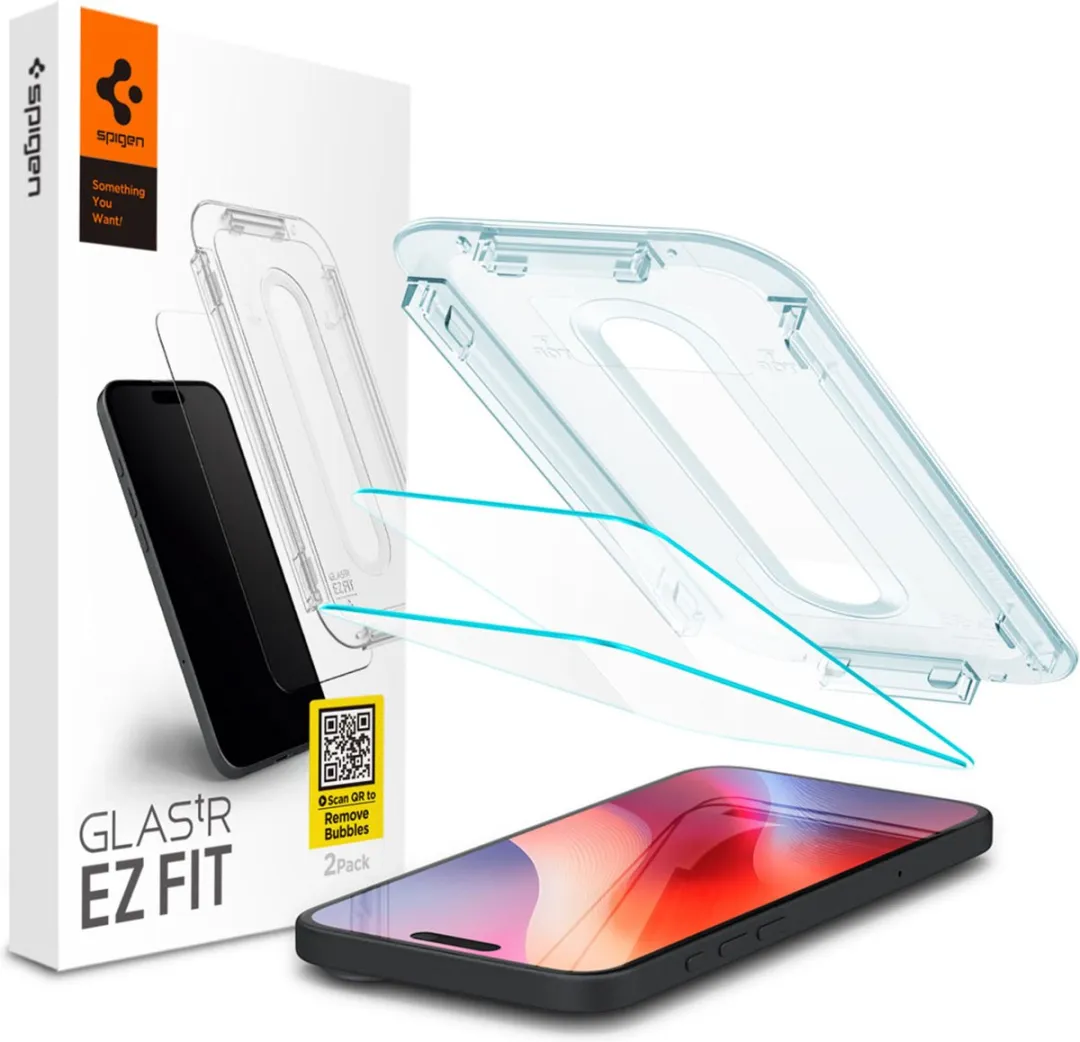Spigen EZ Fit GLAS.tR iPhone 16 Screenprotector