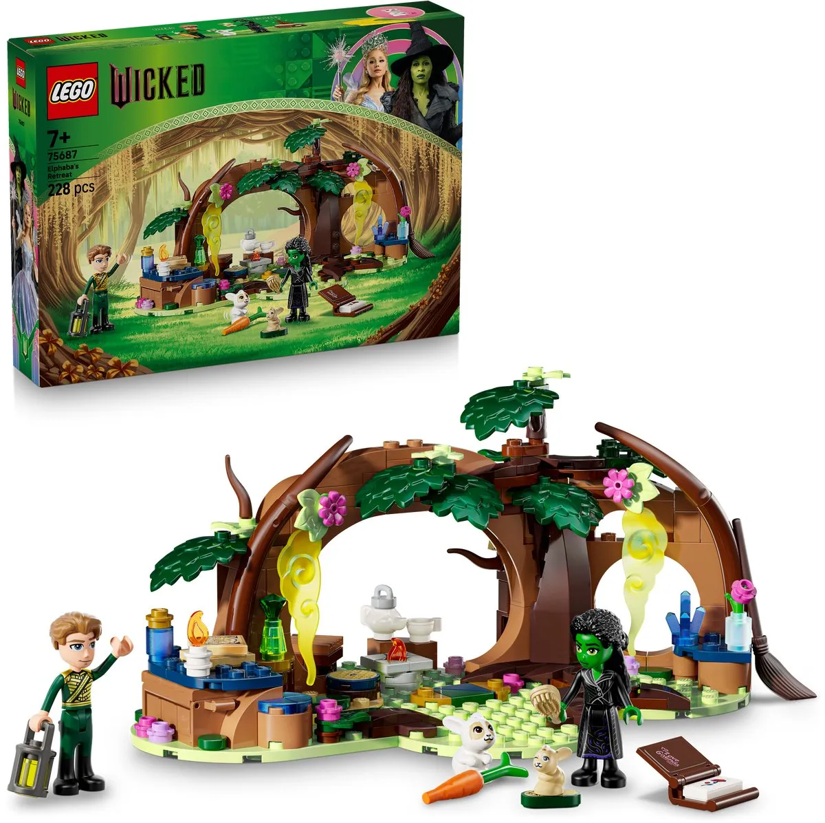 LEGO Wicked Elphaba's Schuilhut 75687 Bouwset - 228 Stukken - 4 Minifiguren - Multicolor