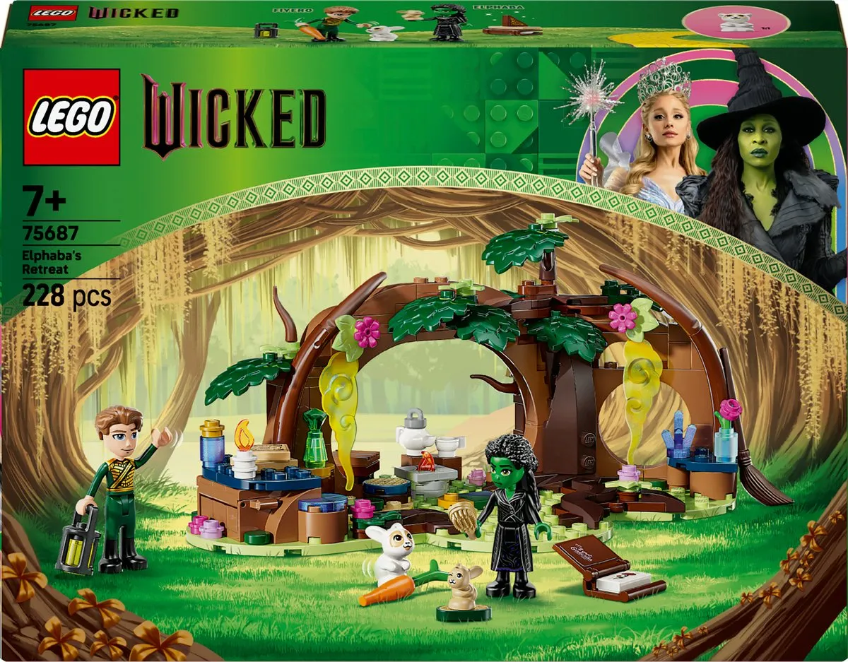 LEGO Wicked Elphaba's Schuilhut 75687 Bouwset - 228 Stukken - 4 Minifiguren - Multicolor
