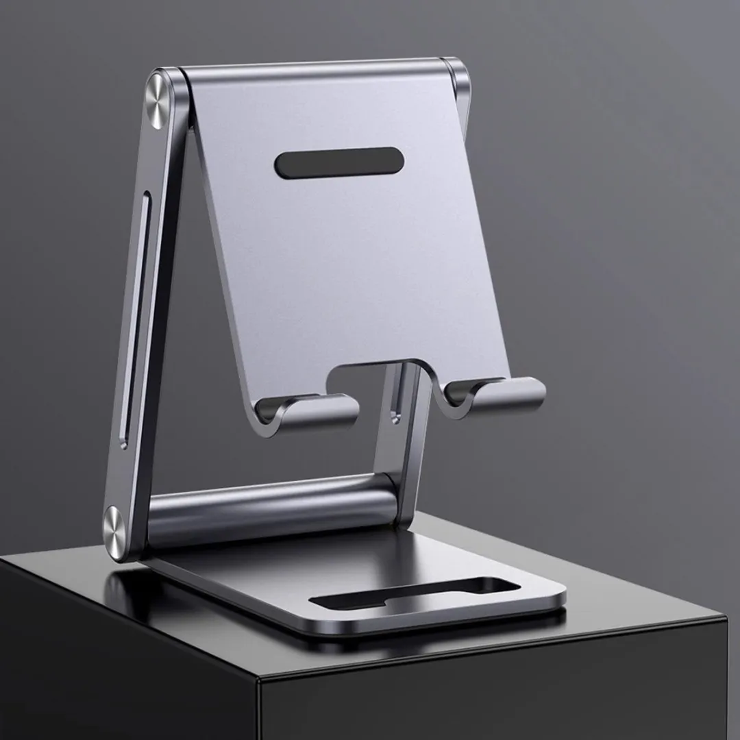 Ugreen Verstelbare Telefoonhouder Aluminium - Universeel 7.9" - Grijs/Green