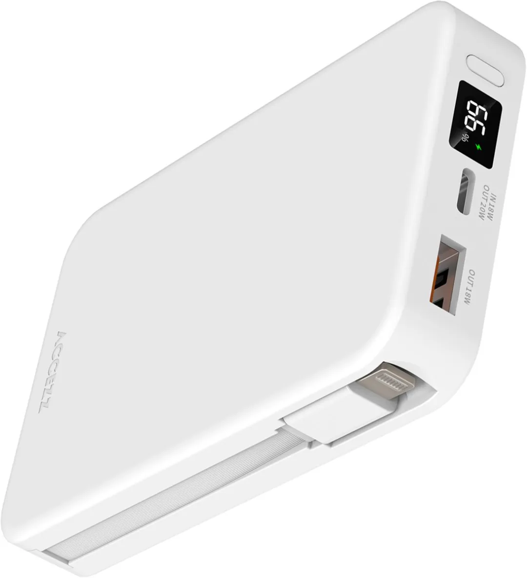Accezz Powerbank 10000mAh SH00069594 - 20W - Wit