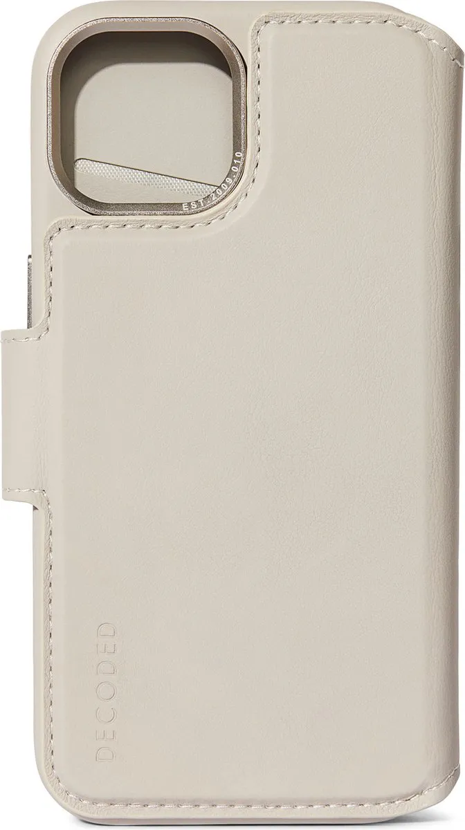 Decoded D24IPO15PLDW5CY iPhone 15 Plus Hoesje - 2-in-1 Magnetisch Leer - Clay Beige