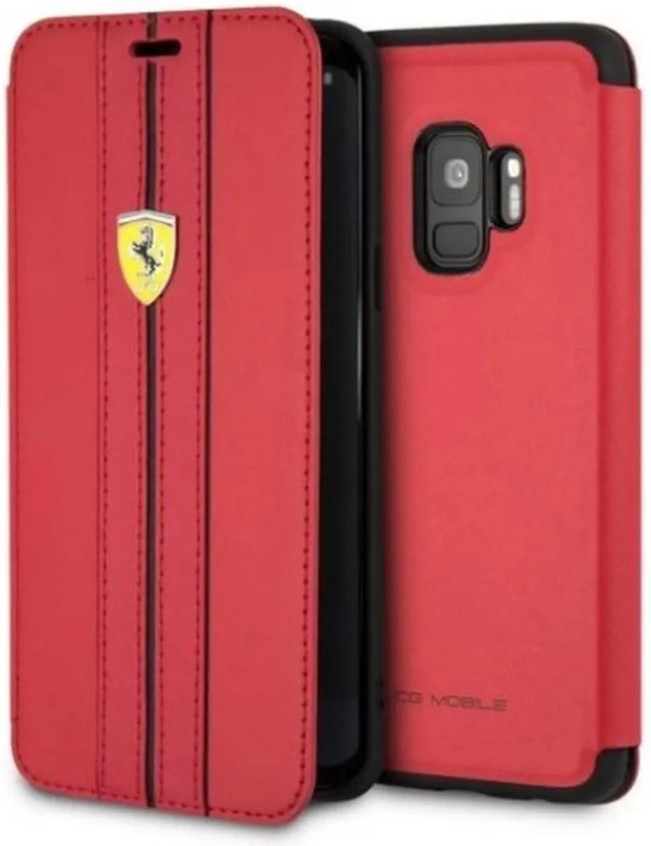 Ferrari Offtrack Book Case - Samsung Galaxy S9 - Rood