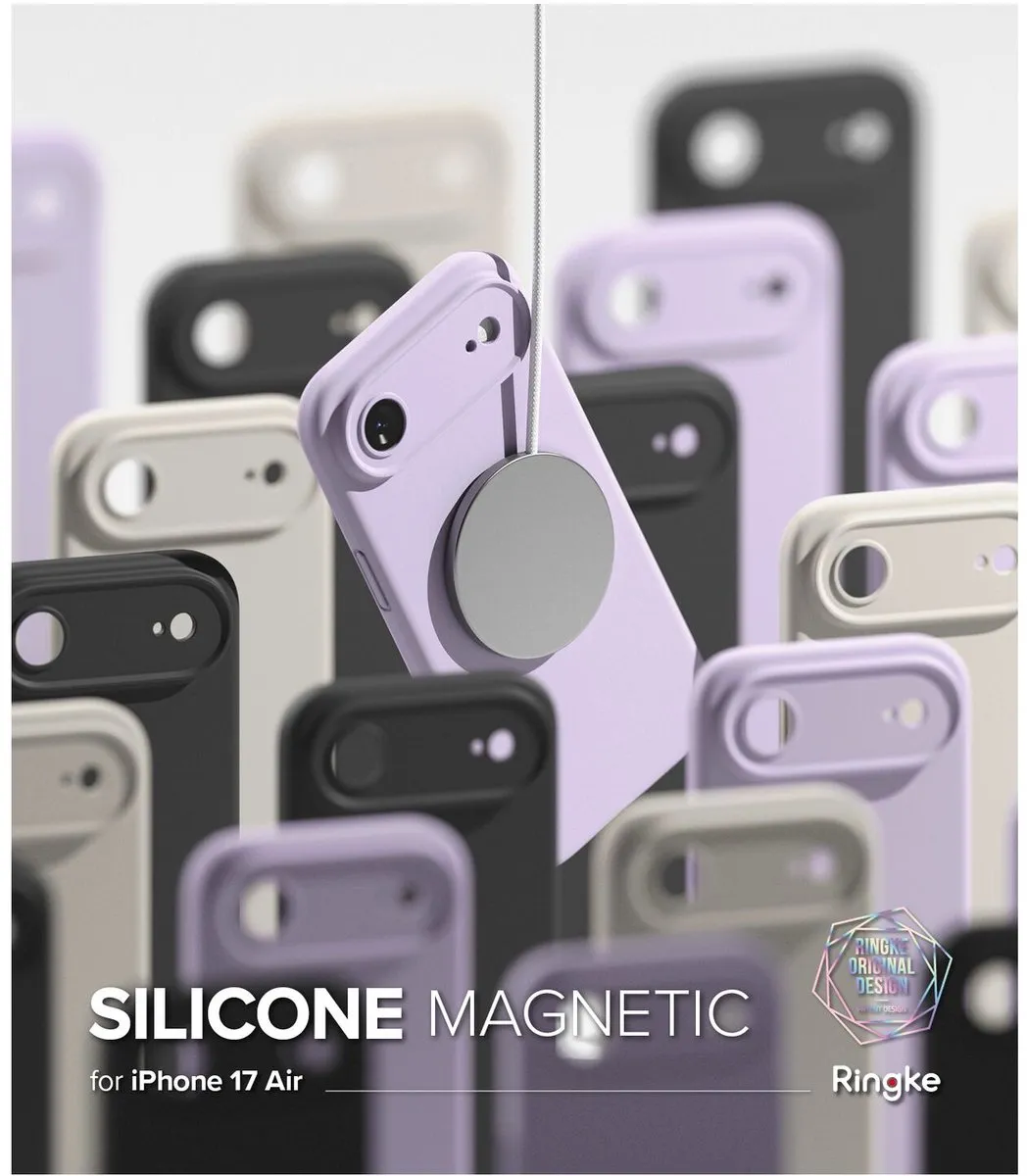 Ringke Silicone MagSafe Hoesje iPhone Air - Paars