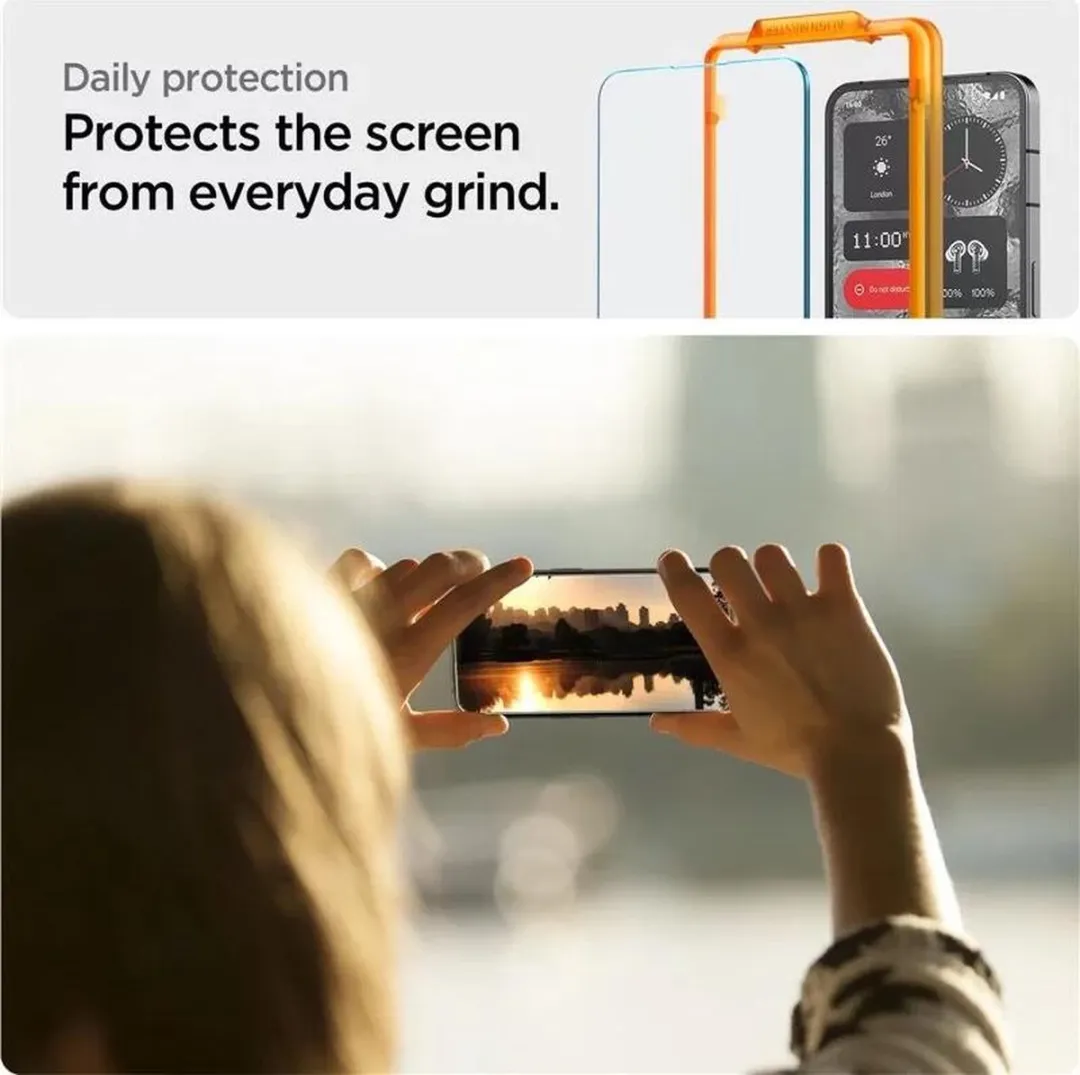 Spigen Glas.tR AlignMaster Nothing Phone (2) Schermbeschermer - 2 Stuks