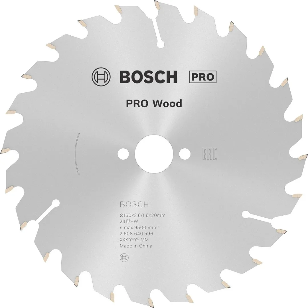 Bosch Professional Cirkelzaagblad Optiline Wood 160x20/16x2,6mm