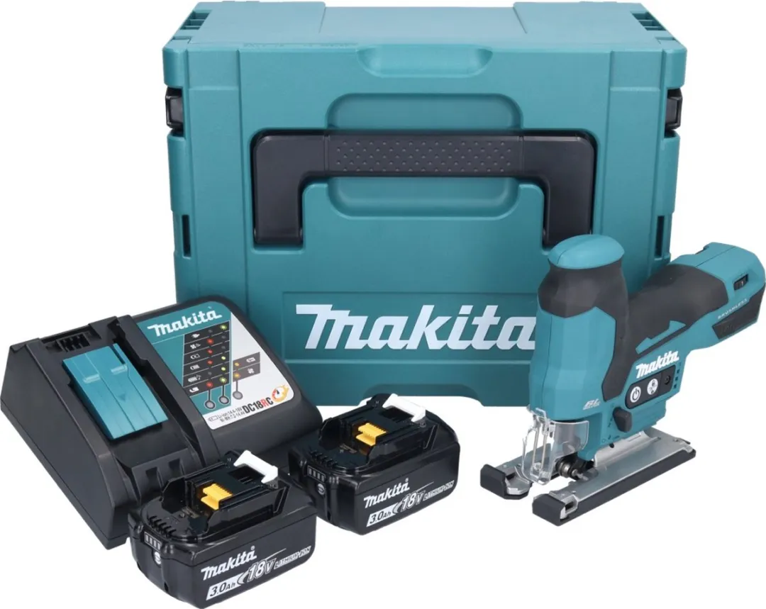 Makita DJV 185 RFJ Pendelzaag - 800 r/min - 2x 3,0Ah + Oplader + 6 Zaagbladen - afbeelding 3 van 5