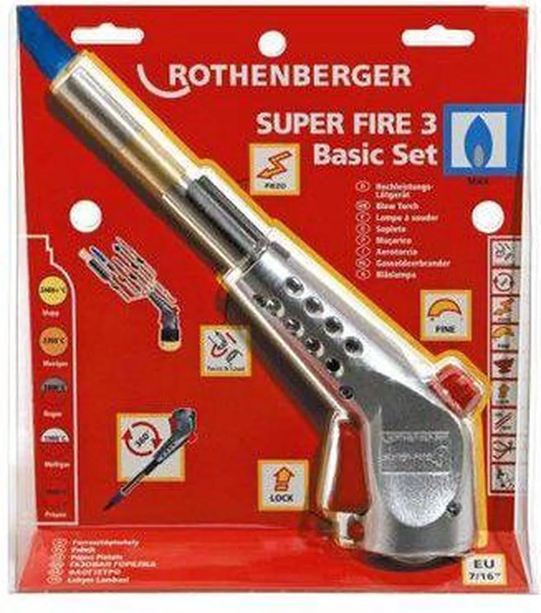 Rothenberger 35436 Zacht Soldeerapparatuur Super Fire 3