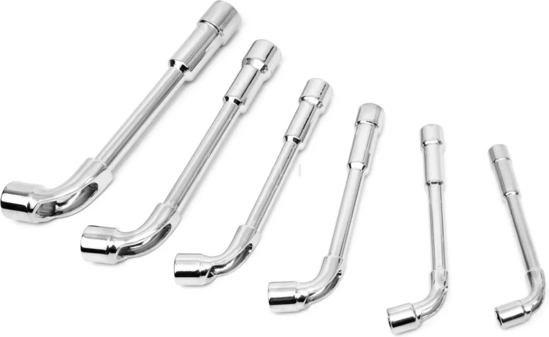 HBM 6-delige Haakse Open Pijpsleutelset 27mm - 8-19mm