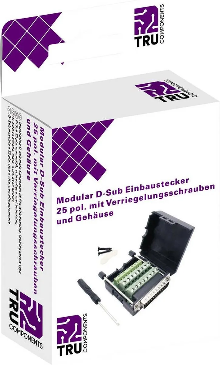 Tru Components T1904C102 D-sub Male Connector - 25 Polig
