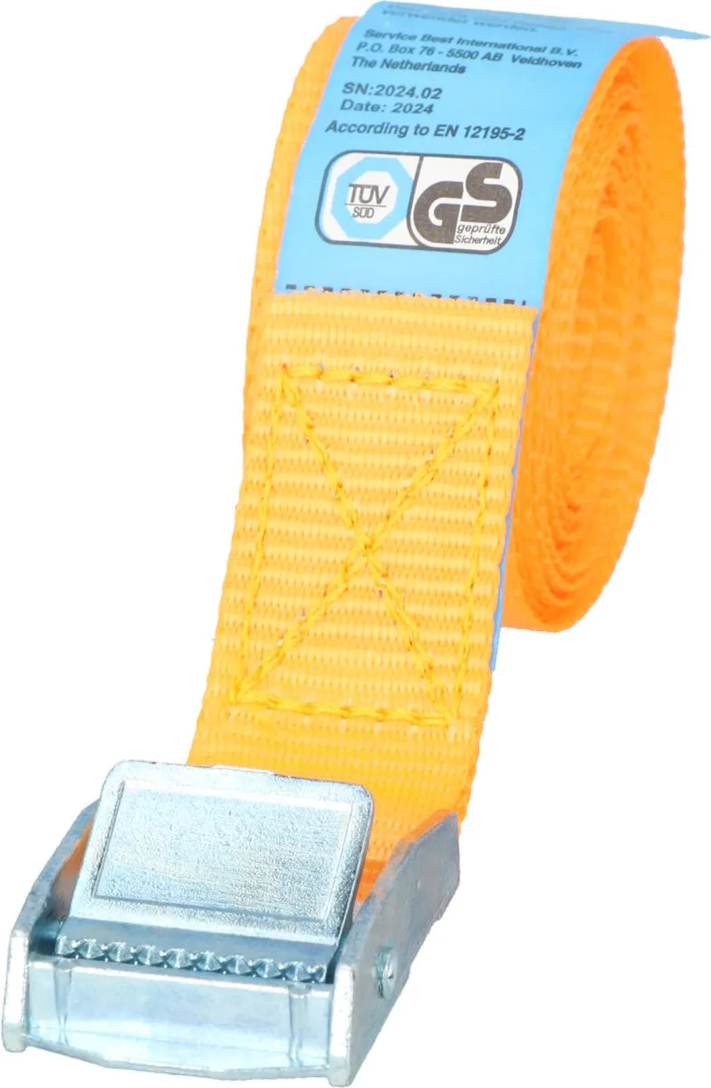 Carpoint Spanband 25mm x 3m 250kg - Oranje - afbeelding 6 van 6