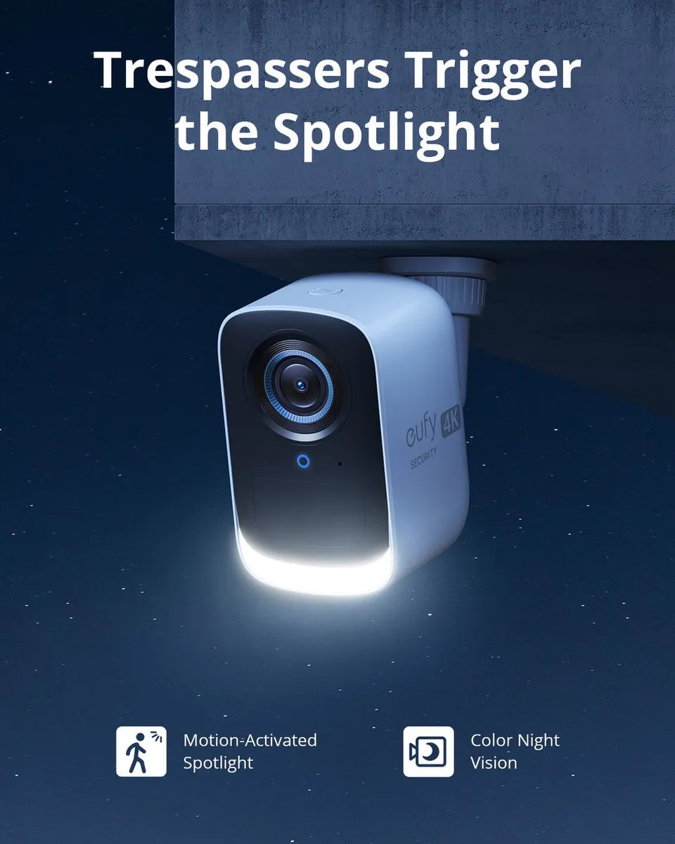 Eufy eufyCam 3C T8881321 Beveiligingscamera - 2 Stuks - 180 dagen batterij - Wit/Grijs