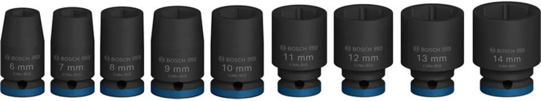 Bosch Professional PRO Impact Krachtdoppenset 9-delig 2608003034 - Zwart/ Groen - afbeelding 6 van 6