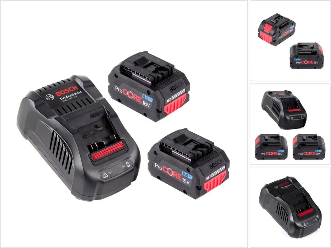 Bosch Professional ProCORE 18V Startset 2x 8.0Ah Accu