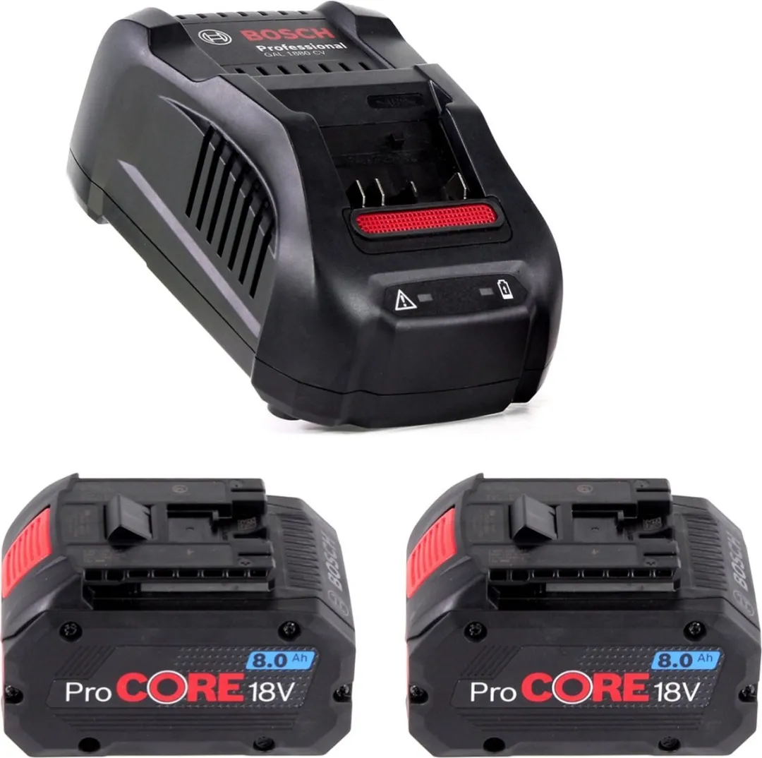 Bosch Professional ProCORE 18V Startset 2x 8.0Ah Accu - GAL 1880 CV Lader