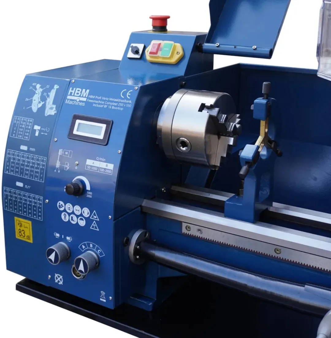 HBM Metaaldraaibank BF16 250x550 - 1100W