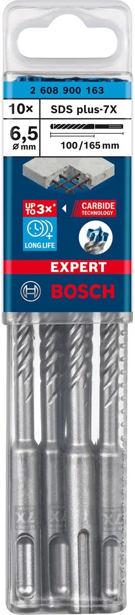 Bosch Professional EXPERT SDS plus-7X Hamerboor 6,5x100mm - 10 Stuks