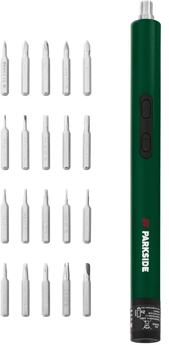 PARKSIDE Elektrische Mini Schroevendraaier - Groen/Zwart