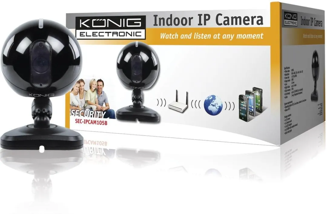 König SEC-IPCAM105B IP-Beveiligingscamera