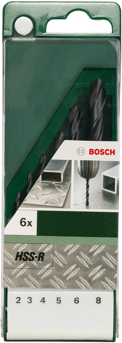 Bosch HSS-R Metaalborenset 6-delig - 2,0-8,0mm