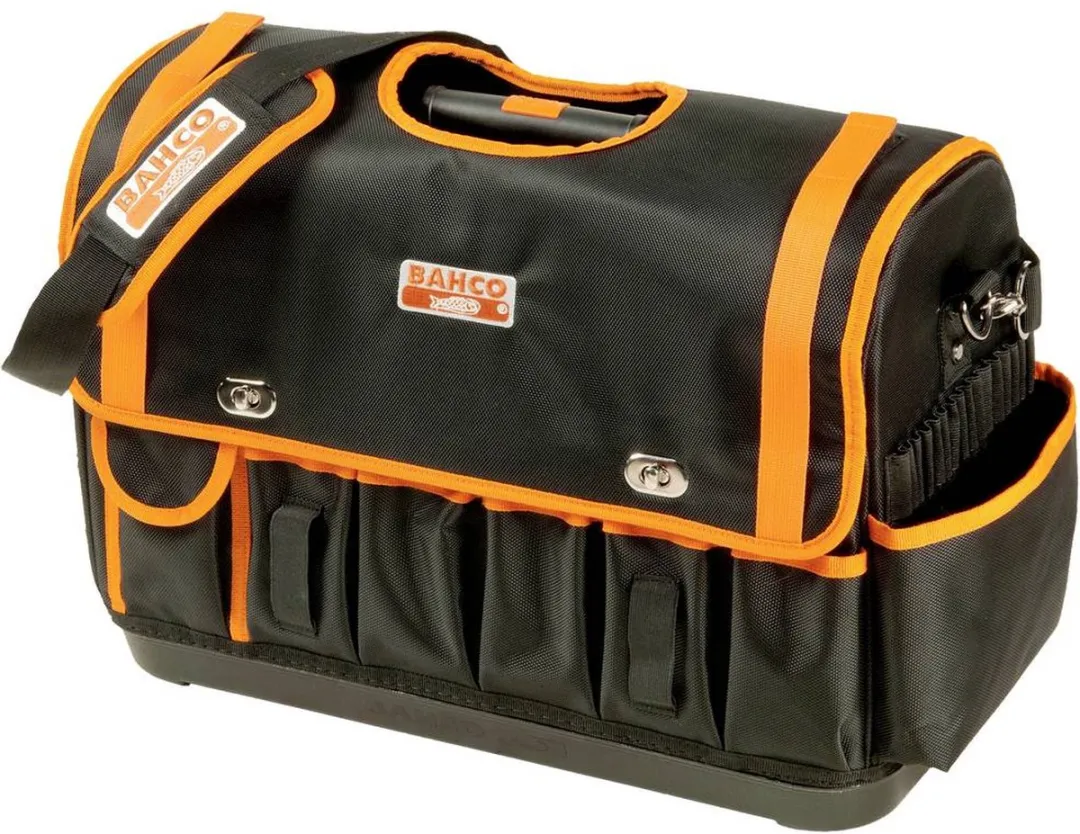 Bahco 4750FB1-19B Luxe Open Gereedschaptas - Zwart/oranje