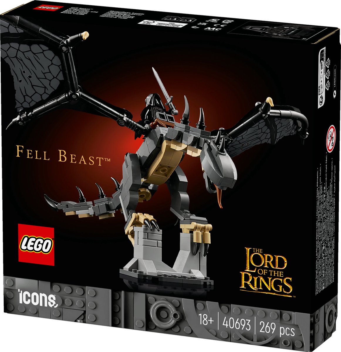 LEGO ICONS 40693, Bouwpakket, 18 jaar, Kunststof, 269 stuk(s), 251 g