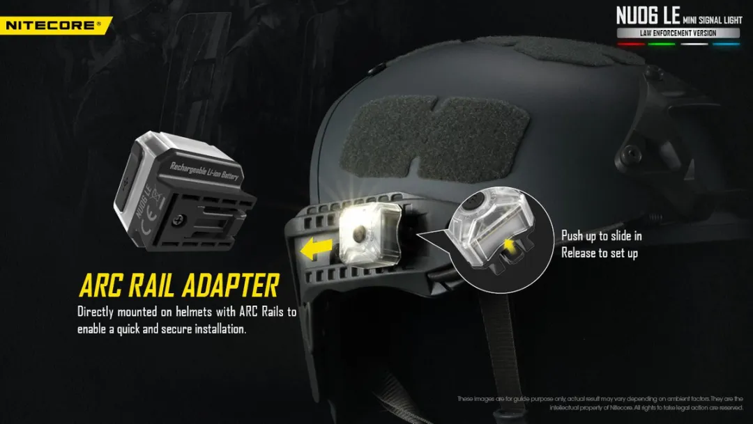 NiteCore NC-NU06LE NU06LE Kleine mobiele lamp LED Zwart, Transparant
